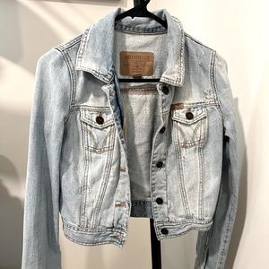 “Vintage” Hollister distressed denim jacket